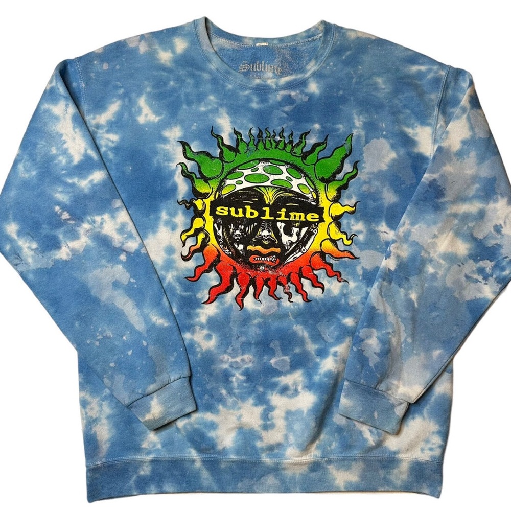 NWT Sublime Blue Tie-Dye Sweatshirt Size Large